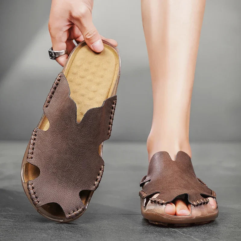 Bayford Leather Slides