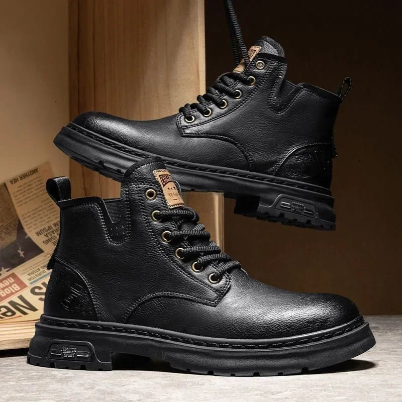 Rustic Forge Leather Boots